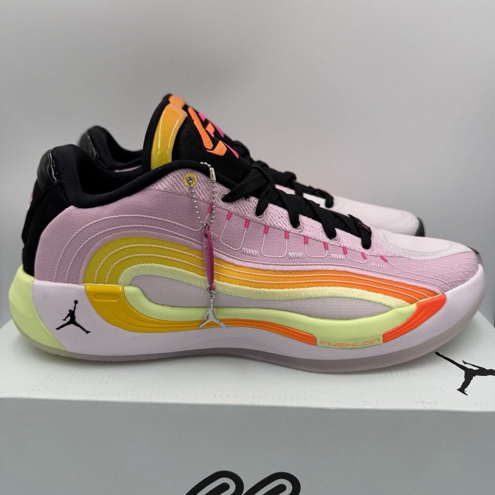 Jordan Luka 4 Gone Fishing Sneakers Pink Yellow IB7903-600 Men's Size 13 Shoes